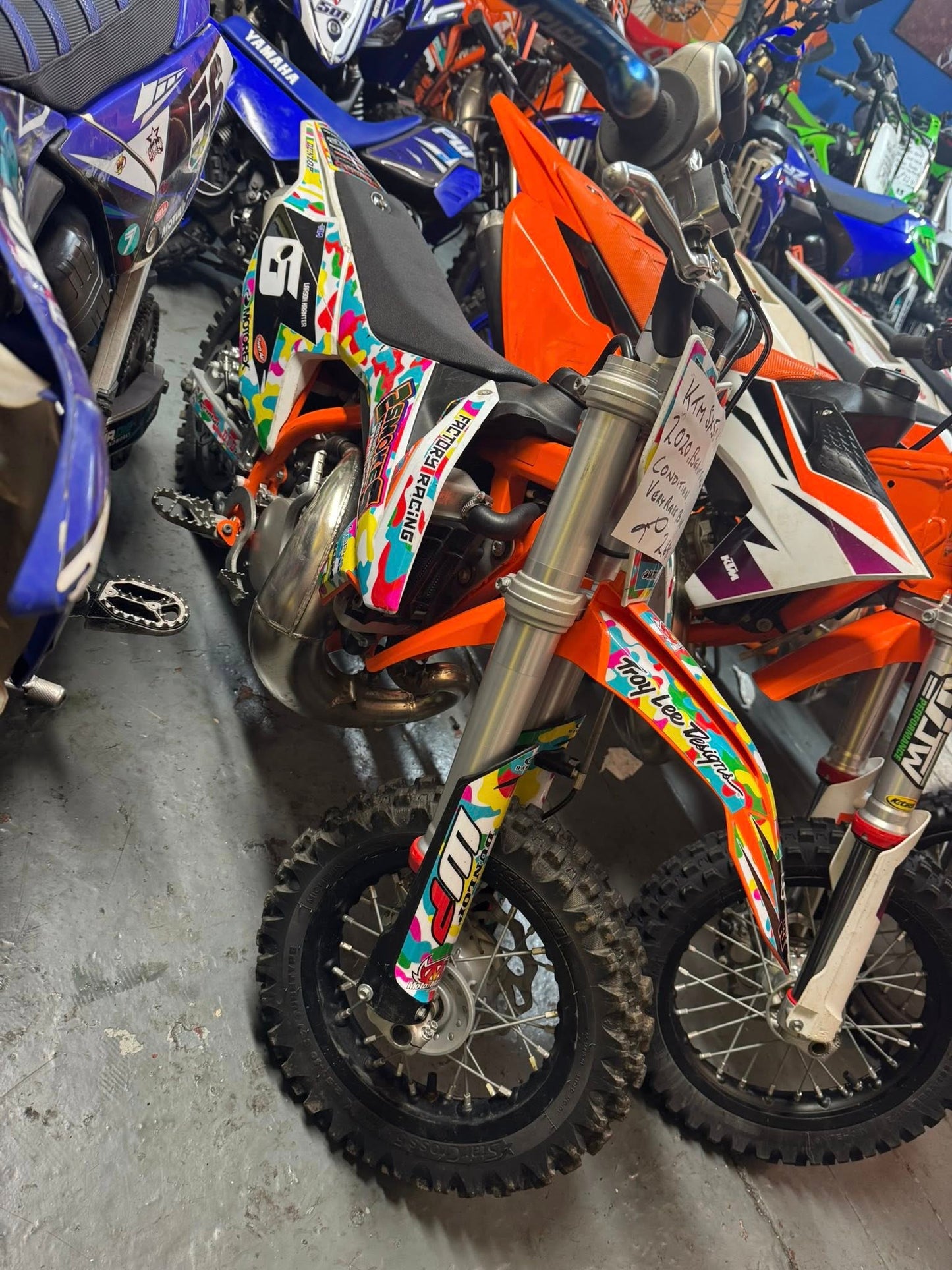 sx 50 mini for smaller riders,