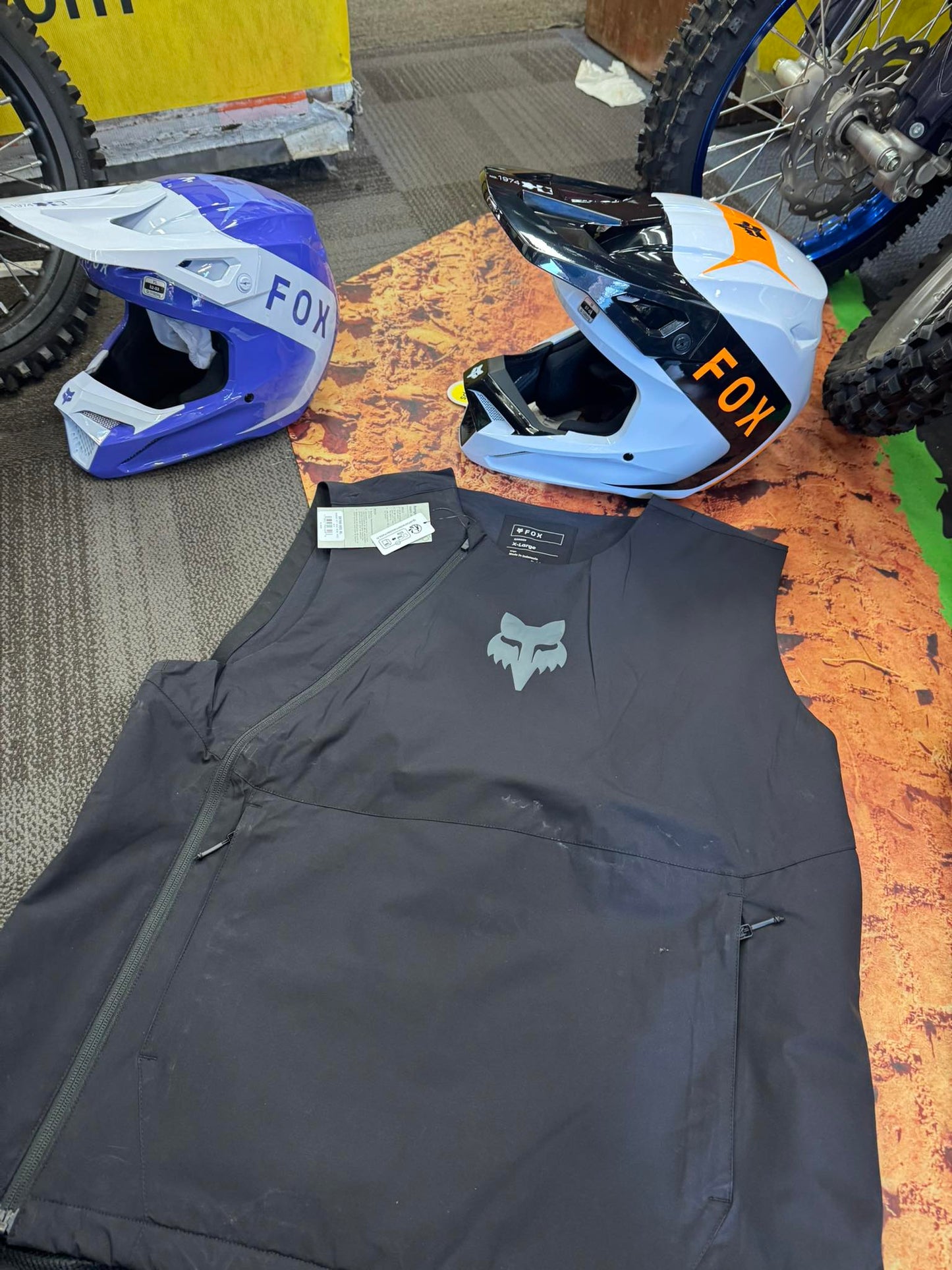 New products Kids Helmets £199 rrp Adults helmet £210 rrp ask for. Deal ! Body warmer riding fix £129 Can all be posted !