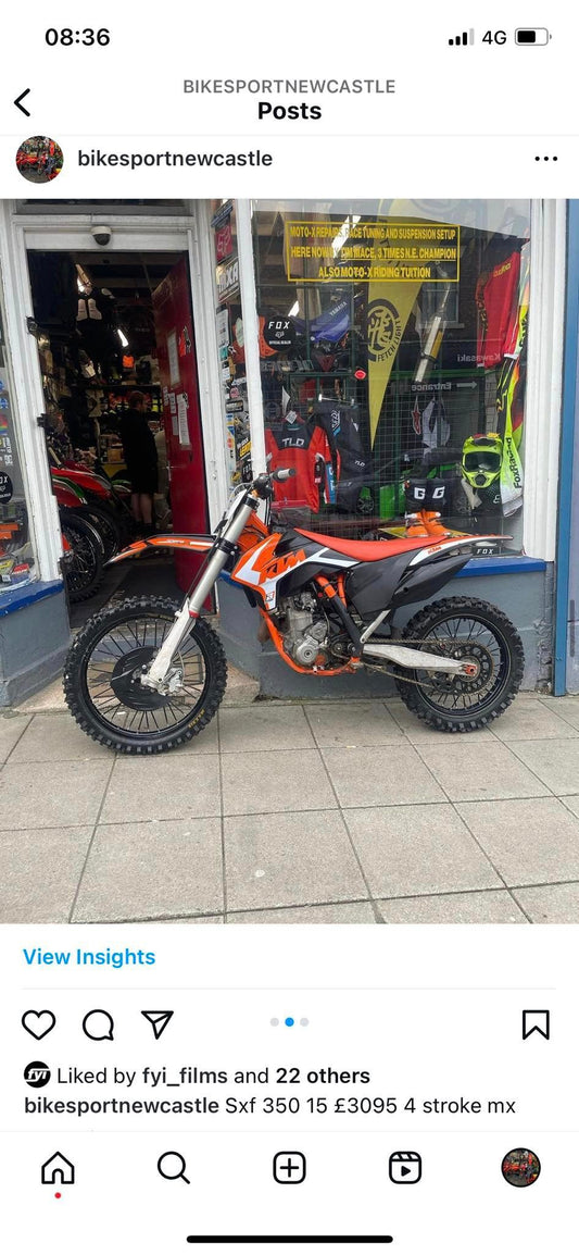 Sxf 350 15  Fully serviced ready to go 💨 £3095