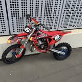 Just in 👀 Gas gas 50 2022  Big wheels  Ktech interal forks  Talon wheels  Extended swingarm  Info to follow ….. £2895