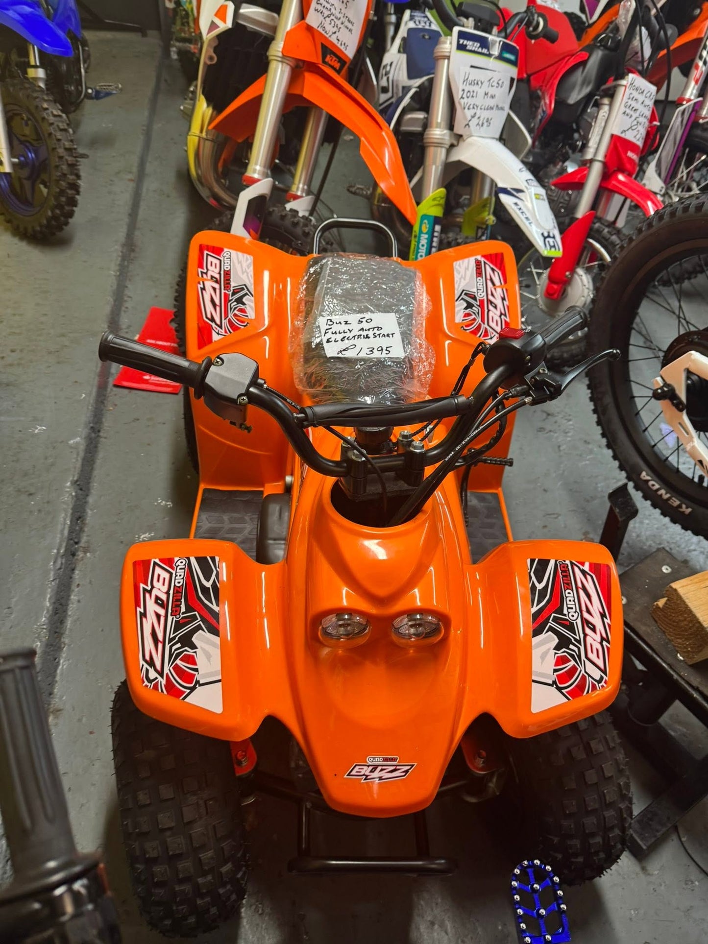 buzz 50 kids quad with warranty!,,